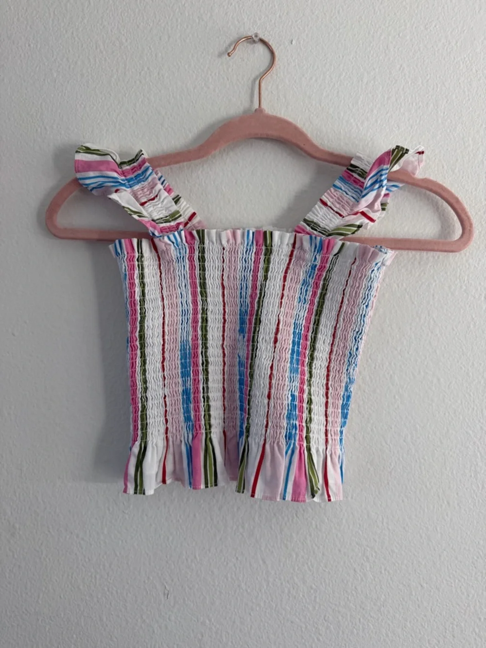 Hill House Youth Girls Paz Rainbow Stripe Tank Top Size 11/12 - Picture 2 of 5